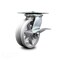 Service Caster 6 Inch Heavy Duty V Groove Semi Steel Caster with Roller Bearing and Brake SCC SCC-35S620-VGR-SLB - alternate 1